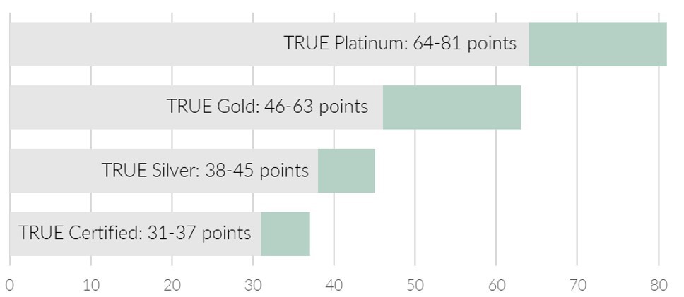 TRUE points scale